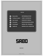 Sabo 52-S A Betriebsanleitung