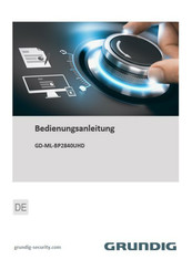 Grundig GD-ML-BP2840UHD Bedienungsanleitung
