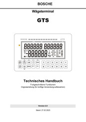 Bosche GTS Technisches Handbuch