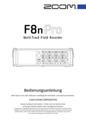 Zoom F8n Pro Bedienungsanleitung