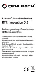 Oehlbach BTR Innovation 5.2 Bedienungsanleitung