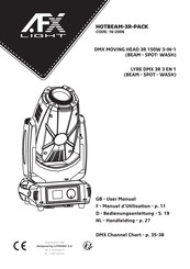 afx light HOTBEAM-3R-PACK Bedienungsanleitung
