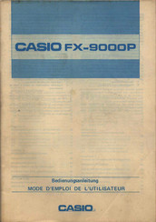 Casio FX-9000P Bedienungsanleitung