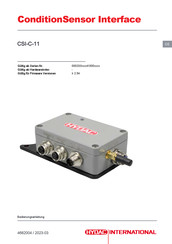 Hydac International ConditionSensor Interface CSI-C-11 Betriebsanleitung