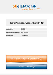 KERN FES 33K-4 Betriebsanleitung