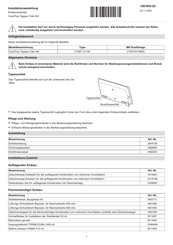 V-ZUG CTI6T-31140 Installationsanleitung