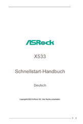 ASROCK X533 Schnellstart Handbuch