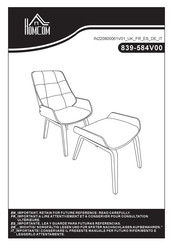 HOMCOM 839-584V00 Bedienungsanleitung