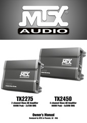 MTX Audio TX2275 Bedienungsanleitung