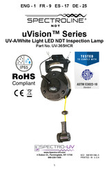 Spectro-UV SPECTROLINE uVision UV-365HCR Bedienungsanleitung