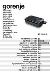 Gorenje TG1800SB Gebrauchsanleitung
