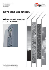 alpha innotec Luxtronik Betriebsanleitung