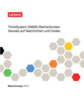 Lenovo ThinkSystem SN850 7X15 Bedienungsanleitung