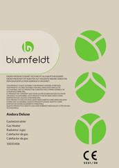 Blumfeldt Andora Deluxe 10035406 Bedienungsanleitung