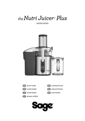 Sage the Nutri Juicer Plus BJE520 Kurzanleitung