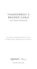 epico THUNDERBOLT 3 BRAIDED CABLE Bedienungsanleitung