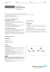 Endress+Hauser Ceraphant PTP33B Kurzanleitung
