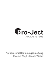 Pro-Ject Audio Systems VC-S3 Aufbau- Und Bedienungsanleitung