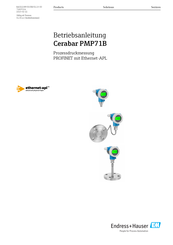 Endress+Hauser Cerabar PMP71B Betriebsanleitung