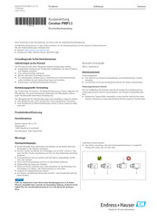 Endress+Hauser Cerabar PMP11 Kurzanleitung