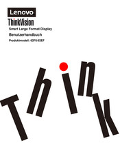Lenovo ThinkVision 62F0 Benutzerhandbuch