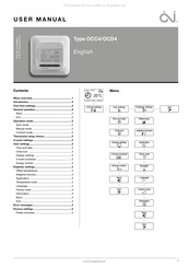 OJ Electronics OCD4 Benutzerinformation
