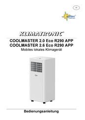 Suntec Wellness KLIMATRONIC COOLMASTER 2.6 Eco R290 APP Bedienungsanleitung