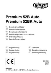 AL-KO Ginge Premium 52BK Auto Bedienungsanleitung
