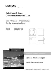 Siemens 2WP2 416-4SW Betriebsanleitung