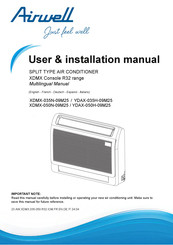 Airwell XDMX-050N-09M25 Benutzer- Und Installationshandbuch