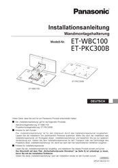 Panasonic ET-PKC300B Installationsanleitung