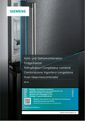Siemens KA..N Serie Montage- Und Gebrauchsanleitung