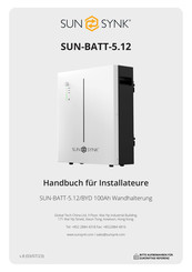 SunSynk SUN-BATT-5.12 Handbuch Für Installation