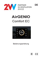 2VV AirGENIO Comfort EC Bedienungsanleitung