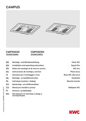 KWC CAMPUS 2030023692 Montage- Und Betriebsanleitung