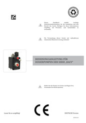 Emec RACV Serie Bedienungsanleitung
