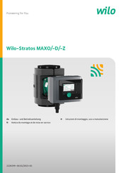 Wilo Stratos MAXO-D Einbau- Und Betriebsanleitung