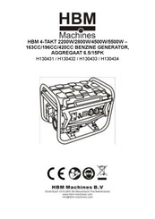 HBM Machines H130433 Bedienungsanleitung
