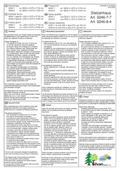 Silvan 9246-8-4 Bedienungsanleitung