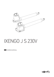 SOMFY IXENGO J S 230V Installationsanleitung