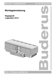 Buderus Logamatic 4313 Montageanweisung