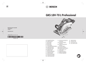 Bosch GKS 18V-70 L Professional Originalbetriebsanleitung