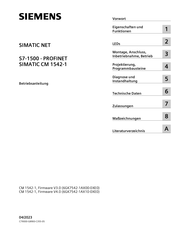 Siemens SIMATIC NET CM 1542-1 Betriebsanleitung