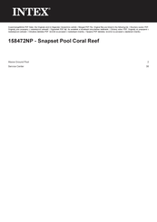 Intex Snapset Pool Coral Reef Bedienungsanleitung
