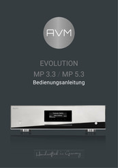 AVM EVOLUTION MP 3.3 Bedienungsanleitung
