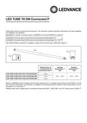 Ledvance LED TUBE T8 EM CON P 600 7.5W 840 Bedienungsanleitung