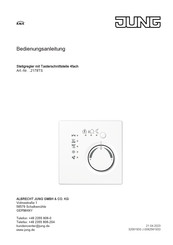 Jung 2178TS Serie Bedienungsanleitung
