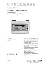 Endress+Hauser RMM621 Technische Information