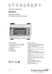 Endress+Hauser RMM621 Technische Information