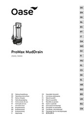 Oase ProMax MudDrain 25000 Gebrauchsanleitung